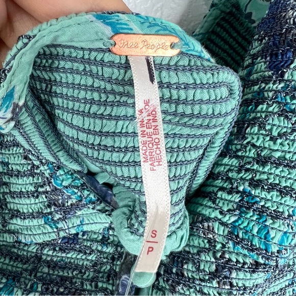 Free People A New Way Maxi Teal Combo Size S - Picture 11 of 11